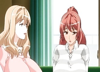 Saphisme hentai avec deux gouines plantureuses