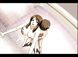 Ejac sur le visage en film manga